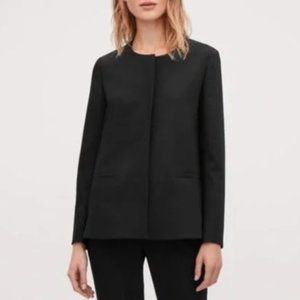 NWT COS black A-line jacket